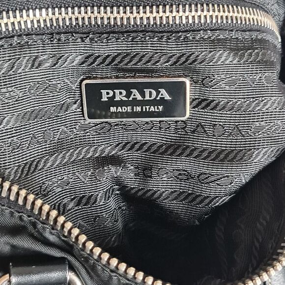 Authentic Prada Tessuto Nylon Satchel Bag Black - Picture 14 of 16